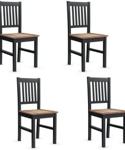 Costway 4er Set Esszimmerstühle