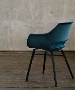 KAWOLA Stuhl Zaja Esszimmerstuhl Velvet - Blau -Deutschland Stühle Verkaufs-Shop 5699dc52926a4af78a55562ec201689b