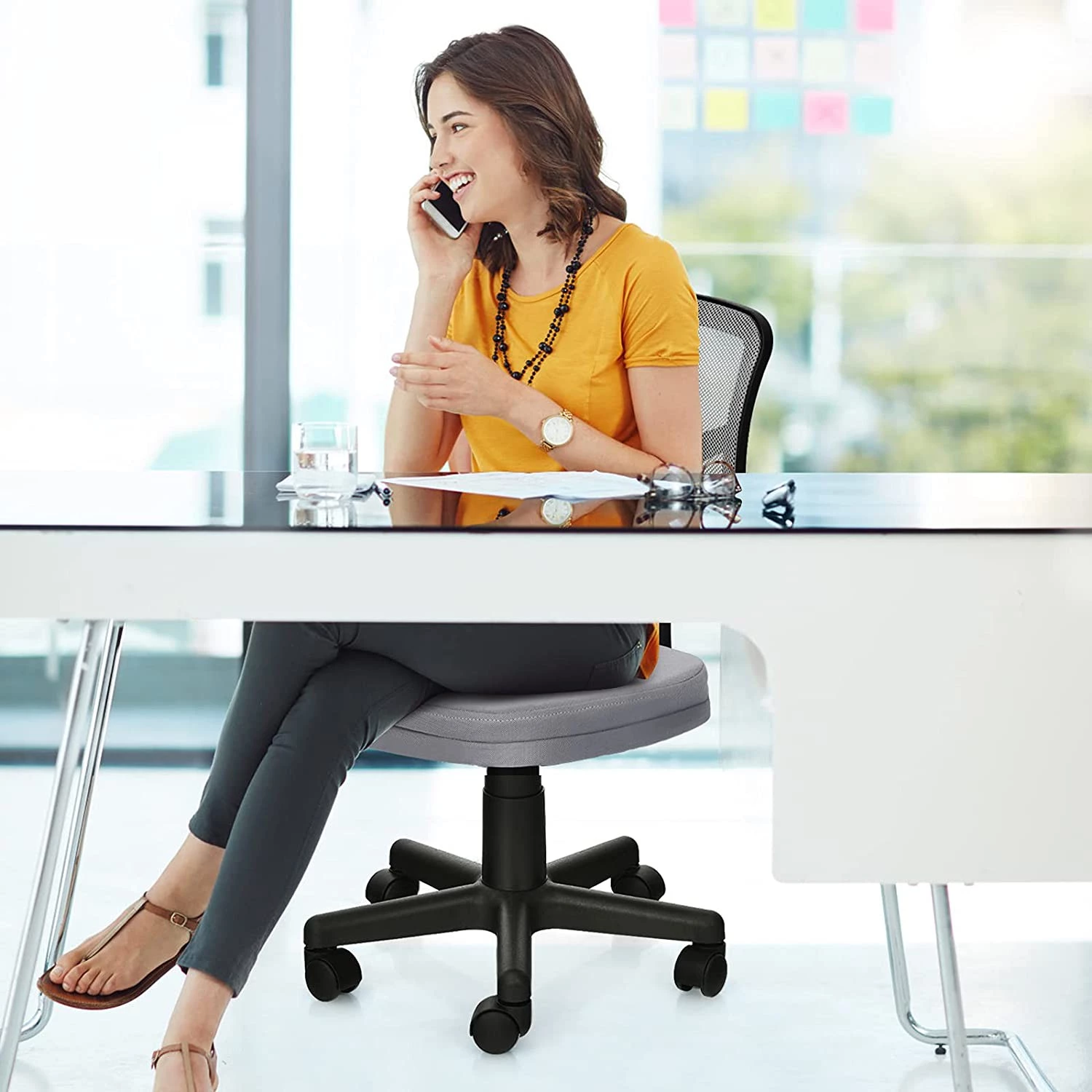 Costway Bürostuhl Computerstuhl 2 Costway Bürostuhl Computerstuhl – Bild 2