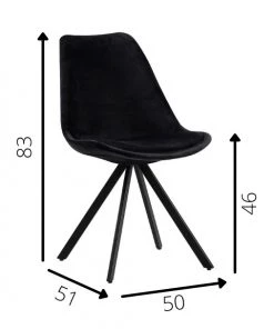 Dimehouse Jace Esszimmerstuhl Samt - Schwarz 13 Dimehouse Jace Esszimmerstuhl Samt - Schwarz -Deutschland Stühle Verkaufs-Shop 588c185ea08b4b6a9102bfdc87f8109f.cropped 244 278 533 608.processed