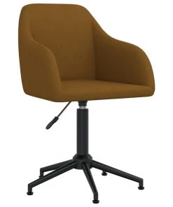 VidaXL Bürostuhl Drehbar Samt - Braun