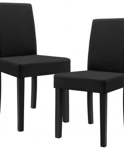 En.casa Esszimmerstuhl Den Haag (2er-Set) - Schwarz