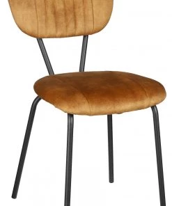 Mica Decorations Polsterstuhl Garbo - Gelb