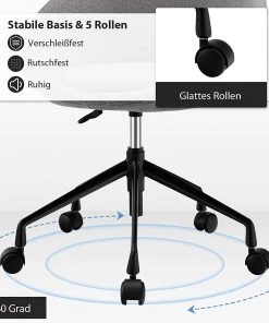 Costway Bürostuhl drehbar Konferenzstuhl -Deutschland Stühle Verkaufs-Shop 5eea05e2c852468dbb7eb736fbf8d2db