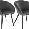 Woltu Esszimmerstuhl Patrick (2er Set) - Grau