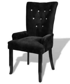 VidaXL Sessel Samt - vidaXL Sessel Schwarz Samt