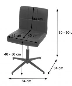 HWC Esszimmerstuhl Kavala II höhenverstellba - Anthrazit - Schwarz - Textil -Deutschland Stühle Verkaufs-Shop 6919d347d958490c84b38b2fbc34c527 1