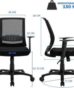 Costway Bürodrehstuhl Computerstuhl -Deutschland Stühle Verkaufs-Shop 6b5b05bb95bc4638b329823fa355b096