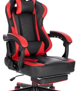 Woltu Gaming Stuhl Kent - Schwarz - Rot