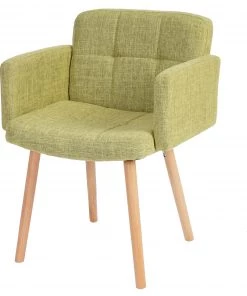 HWC Esszimmerstuhl Orlando II - Hellgrün - Textil