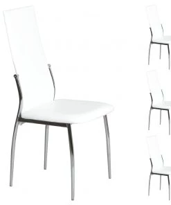 IDIMEX Esszimmerstuhl DORIS (4er-Set) - Weiß