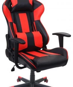 Bürostuhl HWC-F84 - Schwarz - Rot