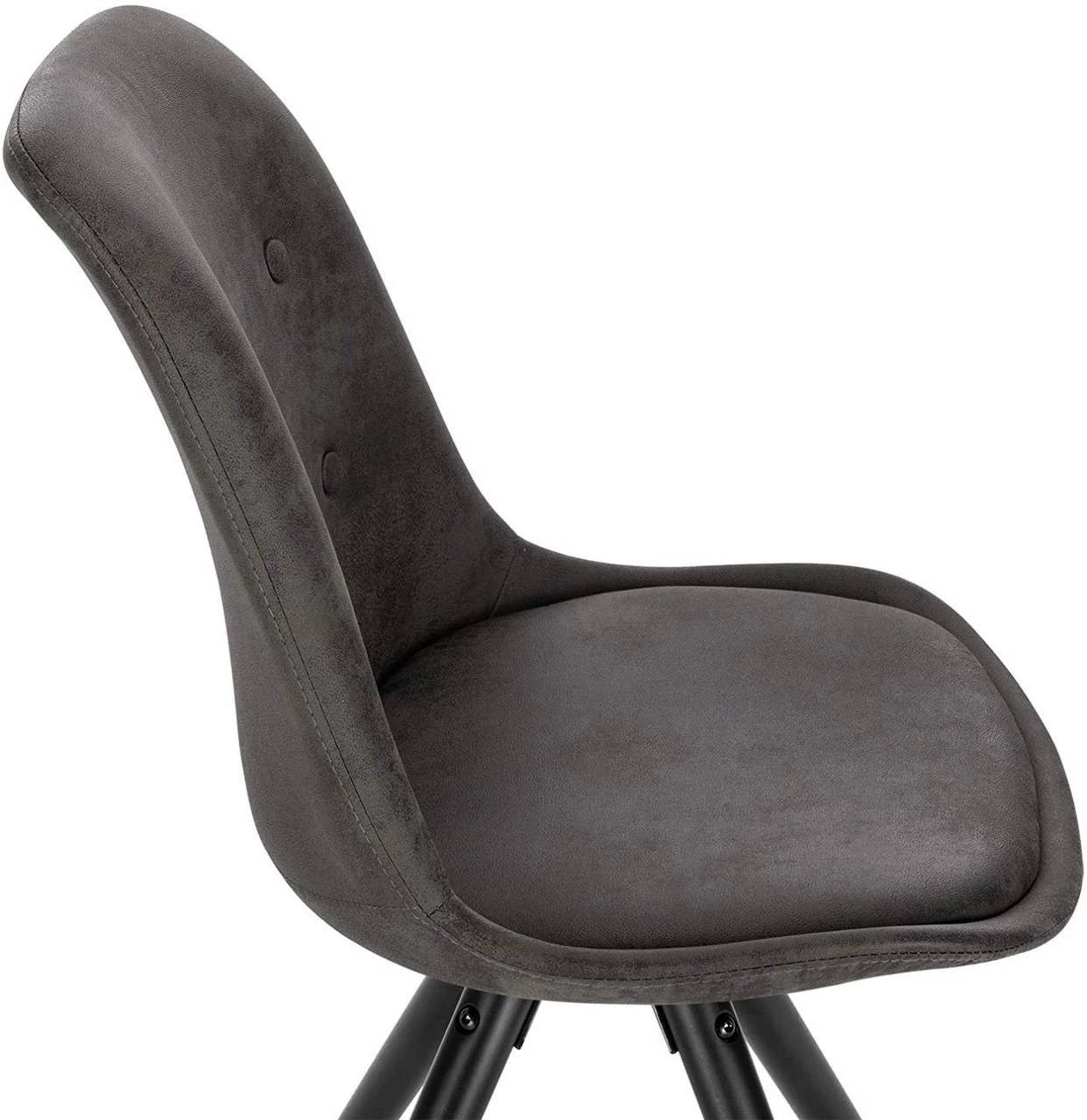 Woltu Esszimmerstuhl Emilie (2er Set) - Anthrazit 6 Woltu Esszimmerstuhl Emilie (2er Set) - Anthrazit – Bild 6