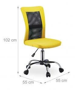 Relaxdays Bürostuhl Drehstuhl - Gelb - Silber - Schwarz -Deutschland Stühle Verkaufs-Shop 722f30ad0d7e479ba36a0389e6d58a6b