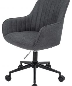 Bürostuhl HWC-J62 mit Armlehne - Anthrazit