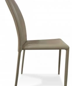 Dmora 2er-Set moderne Stühle aus Kunstleder