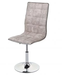 Esszimmerstuhl HWC-C41 drehbar - Hellgrau