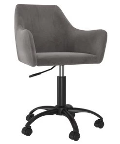 VidaXL Bürostuhl Drehbar Dunkelgrau Samt