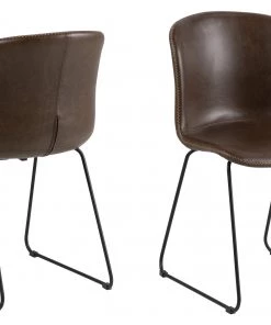 Ebuy24 Stone Esszimmerstuhl braun.