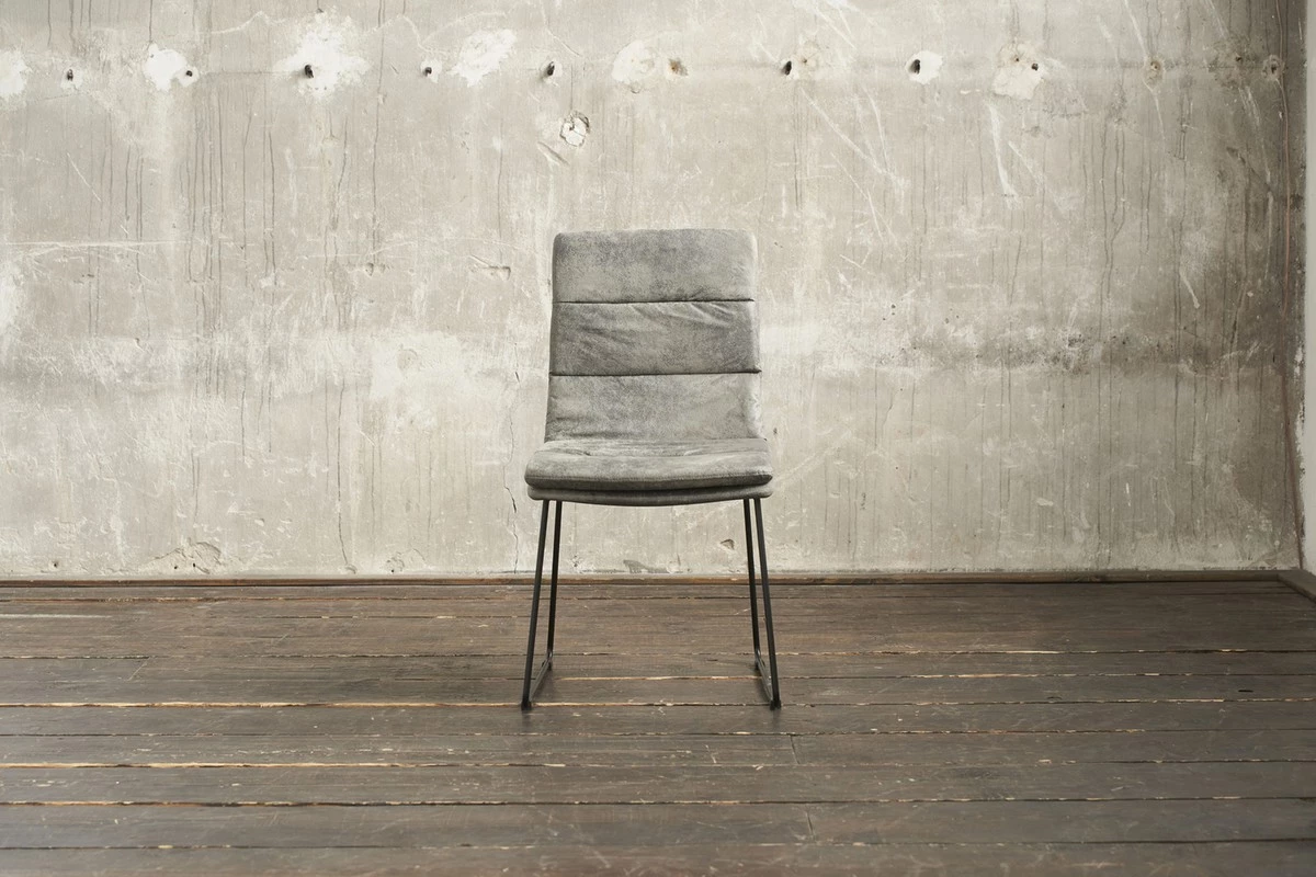 KAWOLA Esszimmerstuhl VINCE Microfaser - Grau 3 KAWOLA Esszimmerstuhl VINCE Microfaser - Grau – Bild 3