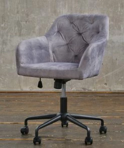 KAWOLA Bürostuhl KAYA Velvet - Schwarz - Grau -Deutschland Stühle Verkaufs-Shop 7b789e4e715647faaf93798f17668df9