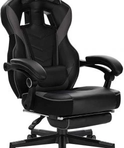 Woltu Gaming Stuhl Andreas - Schwarz - Grau