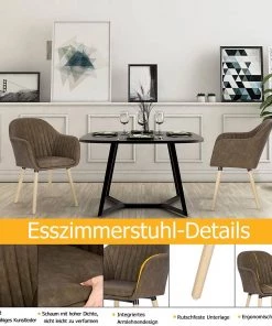 Woltu Esszimmerstuhl Vanessa (2er Set) -Deutschland Stühle Verkaufs-Shop 7f2ad0a427494fd984d506bf49eb3e1d