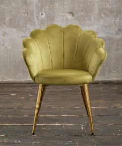 KAWOLA Stuhl CARLA Velvet Fuß gold - Grün -Deutschland Stühle Verkaufs-Shop 8029718474c04308b9f6a65b6607c31f