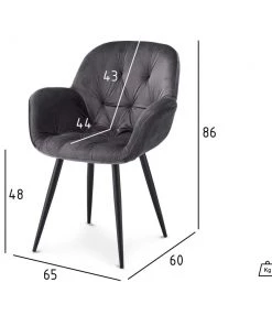 Ebuy24 Salina Esszimmerstuhl grau -Deutschland Stühle Verkaufs-Shop 8154859b38794d6ca6527330cb1b98cd