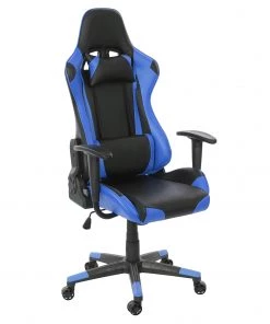 Bürostuhl HWC-D25 - Schwarz - Blau