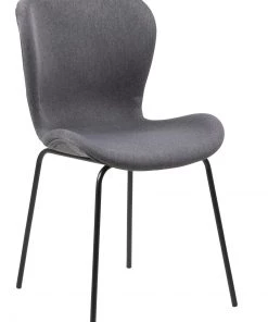 Ebuy24 Bali Esszimmerstuhl grau. - Grau - Höhe: 82 cm