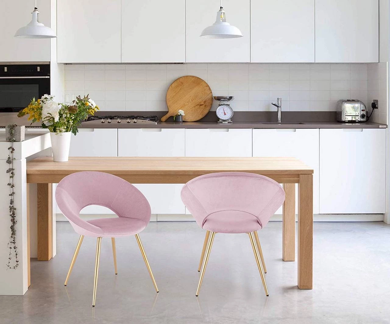 Woltu Esszimmerstuhl Morina - Pink 2 Woltu Esszimmerstuhl Morina - Pink – Bild 2