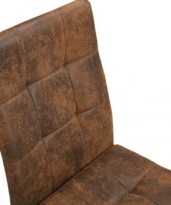 B&D home Schwingstuhl OLE - Braun - Schwarz - Schwarz - 4er Set - Textil - Metall -Deutschland Stühle Verkaufs-Shop 86f875860904471cb706b358dbb46c9d