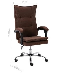 VidaXL Bürostuhl Braun Stoff -Deutschland Stühle Verkaufs-Shop 89f9871820464acba53f174bd288d727