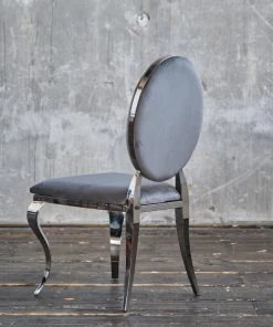 KAWOLA Esszimmerstuhl LINDA Velvet - Grau -Deutschland Stühle Verkaufs-Shop 8a771e82102344a4b1a0b3f24745ee70