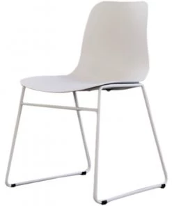 KAWOLA Stuhl DENNIS Kunststoff weiß