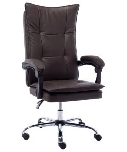 VidaXL Bürostuhl Braun Kunstleder