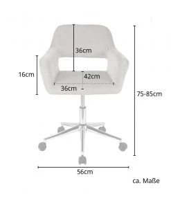 Svita Schreibtischstuhl JILL Samt Beige -Deutschland Stühle Verkaufs-Shop 8d03a5aa88ed47a182bfaba3ab8c6edd