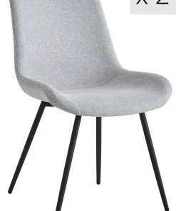 Nordlys Polsterstühle (2er Set) BJORN - Grau