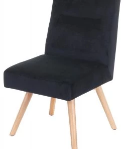 Esszimmerstuhl HWC-F38 - Schwarz
