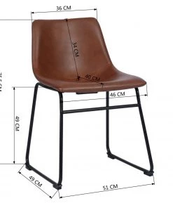 Urban Meuble Esszimmerstühle GENOVA BROWN 2PCS - Braun - Dunkelbraun - Kastanienbraun - Microfaser - Kunstleder -Deutschland Stühle Verkaufs-Shop 8def109c452b4838afe3bdc9b59b69b6