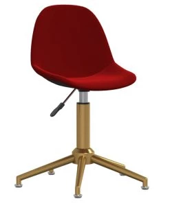 VidaXL Bürostuhl Drehbar Samt - Rotbraun