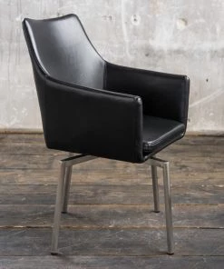 KAWOLA Stuhl CALI Kunstleder Füße Edelstahl - KAWOLA Stuhl Cali Kunstleder schwarz Füße Edelstahl -Deutschland Stühle Verkaufs-Shop 8e414f53017146f38120fba7545afd9c