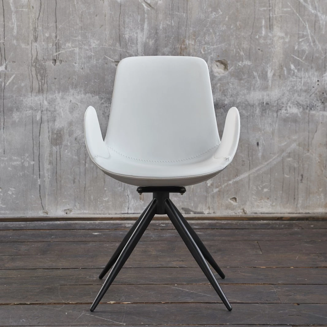 KAWOLA Stuhl QUEN Esszimmer Kunstleder - Weiß 3 KAWOLA Stuhl QUEN Esszimmer Kunstleder - Weiß – Bild 3