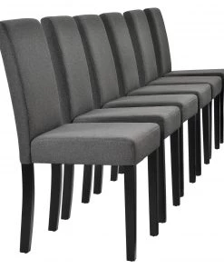 En.casa Esszimmerstuhl Den Haag 6er Set - Grau