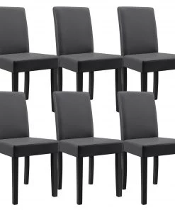En.casa Esszimmerstuhl Den Haag (6er-Set) - Grau