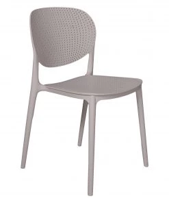 Dmora Moderner stapelbarer Stuhl aus Metall