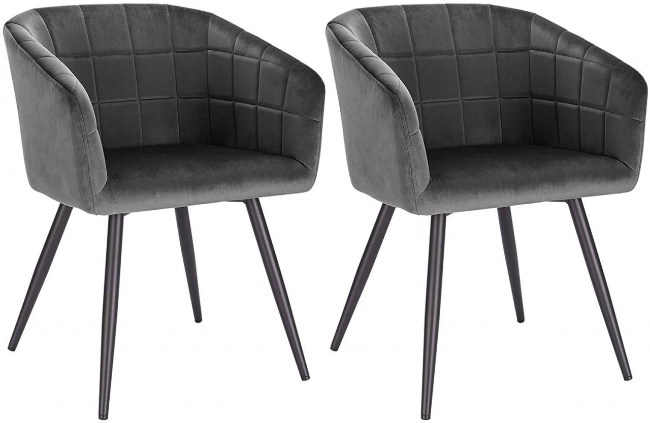 Woltu Esszimmerstuhl Annika (2er Set) - Dunkelgrau 1 Woltu Esszimmerstuhl Annika (2er Set) - Dunkelgrau