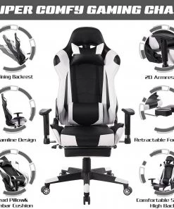 Woltu Gaming Stuhl Nikos - Weiß -Deutschland Stühle Verkaufs-Shop 9d94479009734defad726905796270b3