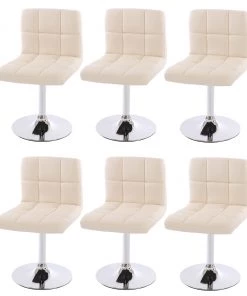 HWC Esszimmerstuhl Kavala (6er Set) - Beige